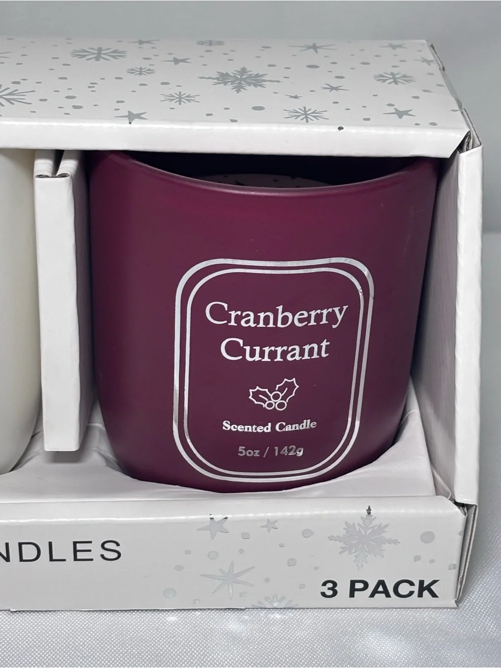 Holiday Soy Wax Blend Candles |Balsam & Cedar |French Vanilla |Cranberry Currant